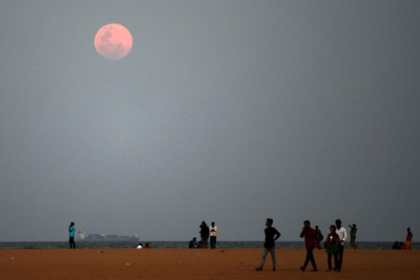 চেন্নাইয়ে দেখা গেছিল সুপার স্নো মুন (Image: AFP) 