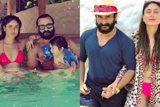 সইফ আলি খান ও করিনা কাপুর খানের সঙ্গে তৈমুর ৷ ছবি: ইনস্টাগ্রাম ৷