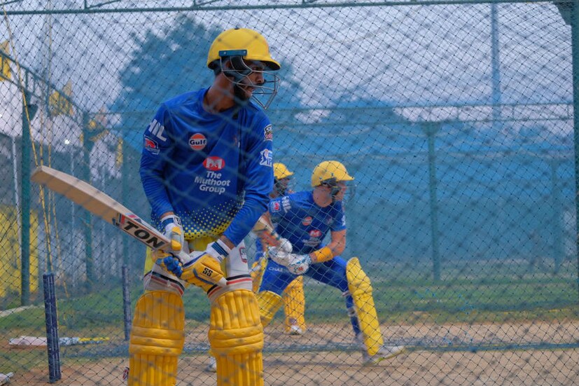 অনুশীলনে ব্যস্ত সিএসএক ক্রিকেটাররা ৷ (Image: CSK/Twitter)