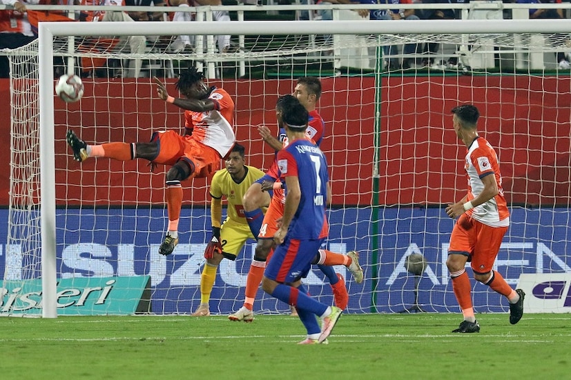 গোয়া দলের এদিন সবচেয়ে নজর কাড়া পারফর্মার ছিলেন আহমেদ জাহু।  Photo Courtesy: ISL