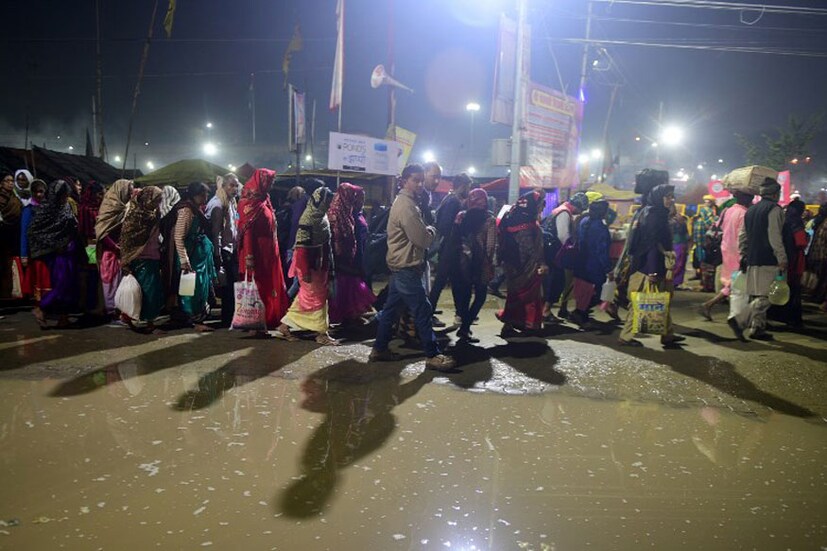 হামলার পর থেকে কুম্ভমেলার নিরাপত্তা আরও পোক্ত করে দিয়েছে প্রশাসন। (Image: AFP)