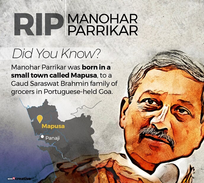 ১৯৫৫ সালের ১৩ ডিসেম্বর মাপুসা, গোয়ায় জন্ম হয়েছিল মনোহর পর্রীকরের (Image: News18 Creative)