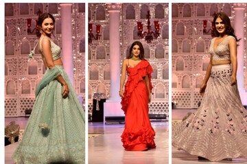 বলিউডি তারকাদের টেক্কা দিয়ে , লেহেঙ্গায় লাস্যময়ী সানিয়া, দেখে নিন অ্যালবাম