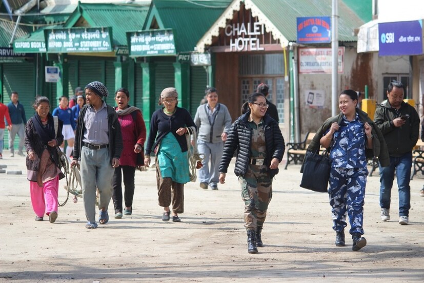 বিনয় তামাং-এর মোর্চার সঙ্গে হাত মিলিয়ে লড়ছে তৃণমূল কংগ্রেস। পাহাড়ছাড়া বিমল গুরুং-রোশন গিরিরা। Picture- Siddhartha Sarkar