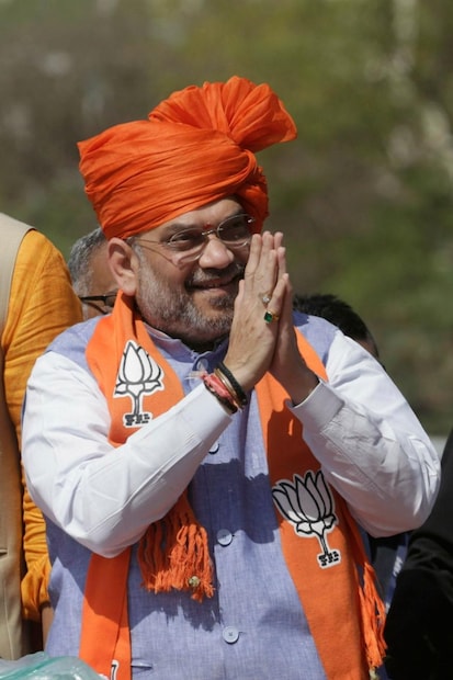 অহমদাবাদে থেকে প্রচার শুরু করলেন অমিত শাহ  (Image: AP)