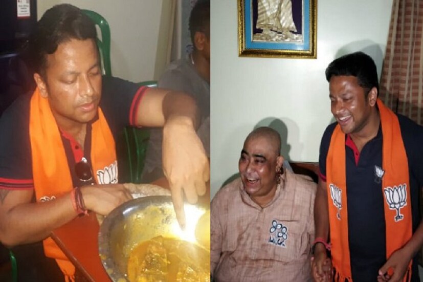 তৃণমূলের দলীয় কার্যালয়ে সারলেন ভোট মধ্যাহ্নভোট যাদবপুরের বিজেপি প্রার্থী অনুপম হাজরা ৷