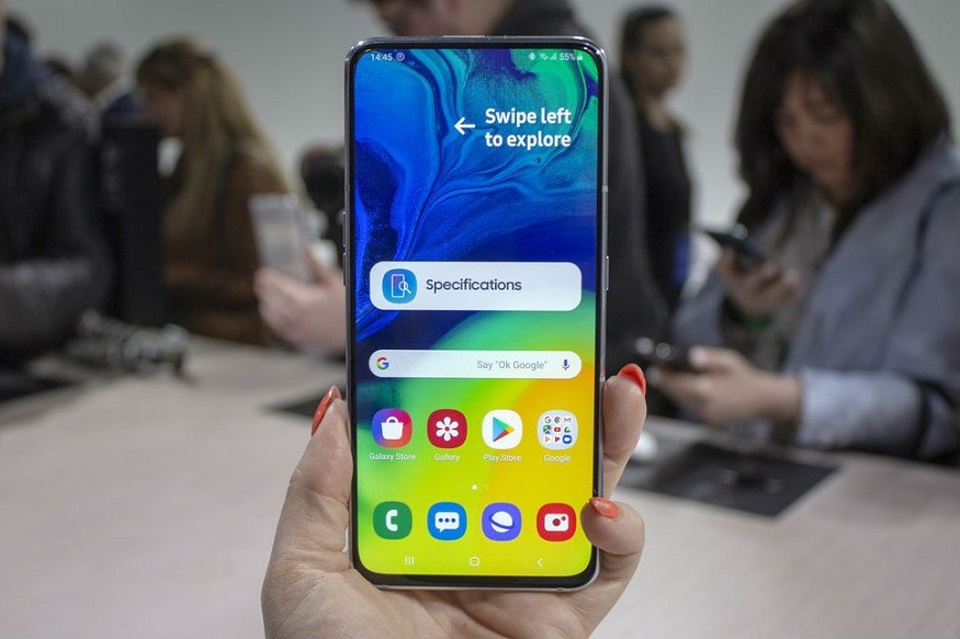 Galaxy A80 ফোনে রয়েছে 6.7 ইঞ্চি FHD+ Super AMOLED ইনফিনিটি ডিসপ্লে, রয়েছে ইন ডিসপ্লে ফিঙ্গারপ্রিন্ট সেন্সার। ফোনের ভিতরে থাকছে Snapdragon 730G প্রসেসর। সাথে থাজছে 8GB পর্যন্ত RAM আর 128GB পর্যন্ত স্টোরেজ। Galaxy A80 ফোনে রয়েছে 6.7 ইঞ্চি FHD+ Super AMOLED ইনফিনিটি ডিসপ্লে, রয়েছে ইন ডিসপ্লে ফিঙ্গারপ্রিন্ট সেন্সার। ফোনের ভিতরে থাকছে Snapdragon 730G প্রসেসর। সাথে থাজছে 8GB পর্যন্ত RAM আর 128GB পর্যন্ত স্টোরেজ।