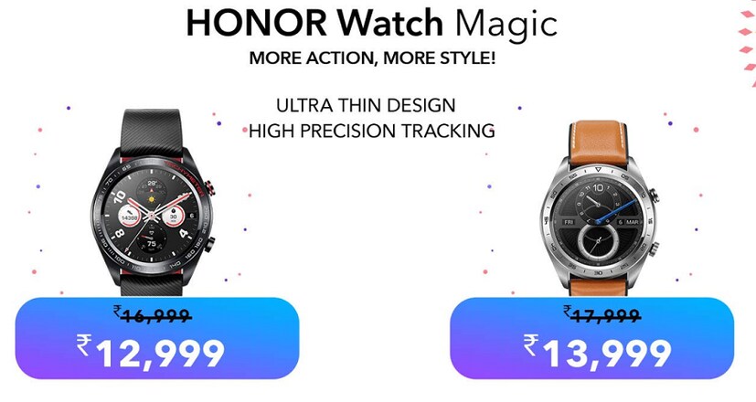 Honor Watch Magic পাওয়া যাচ্ছে 12,999 টাকায়। 