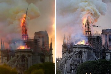 নোতর দেম ক্যাথিড্রালে অগ্নিকাণ্ড, দেখুন ভয়াবহ সব ছবি নোতর দেম ক্যাথিড্রালে অগ্নিকাণ্ড, দেখুন ভয়াবহ সব ছবি