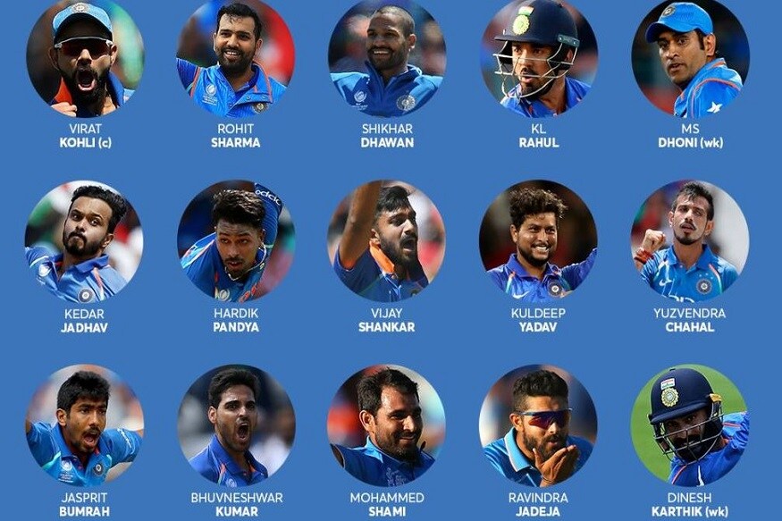 বিরাট কোহলির নেতৃত্বে ১৫ জনের ভারতীয় দল নির্বাচিত হয়ে গেল ৷ দলের সহ অধিনায়ক রোহিত শর্মা৷ এই দলে রয়েছেন সেরারা৷ তাঁদের পরিসংখ্যান দেখলেই বুঝতে পারবেন কতটা দাপট দেখাবে ভারত বিশ্বকাপের মঞ্চে ৷ Photo Courtesy- Twitter বিরাট কোহলির নেতৃত্বে ১৫ জনের ভারতীয় দল নির্বাচিত হয়ে গেল ৷ দলের সহ অধিনায়ক রোহিত শর্মা৷ এই দলে রয়েছেন সেরারা৷ তাঁদের পরিসংখ্যান দেখলেই বুঝতে পারবেন কতটা দাপট দেখাবে ভারত বিশ্বকাপের মঞ্চে ৷ Photo Courtesy- Twitter