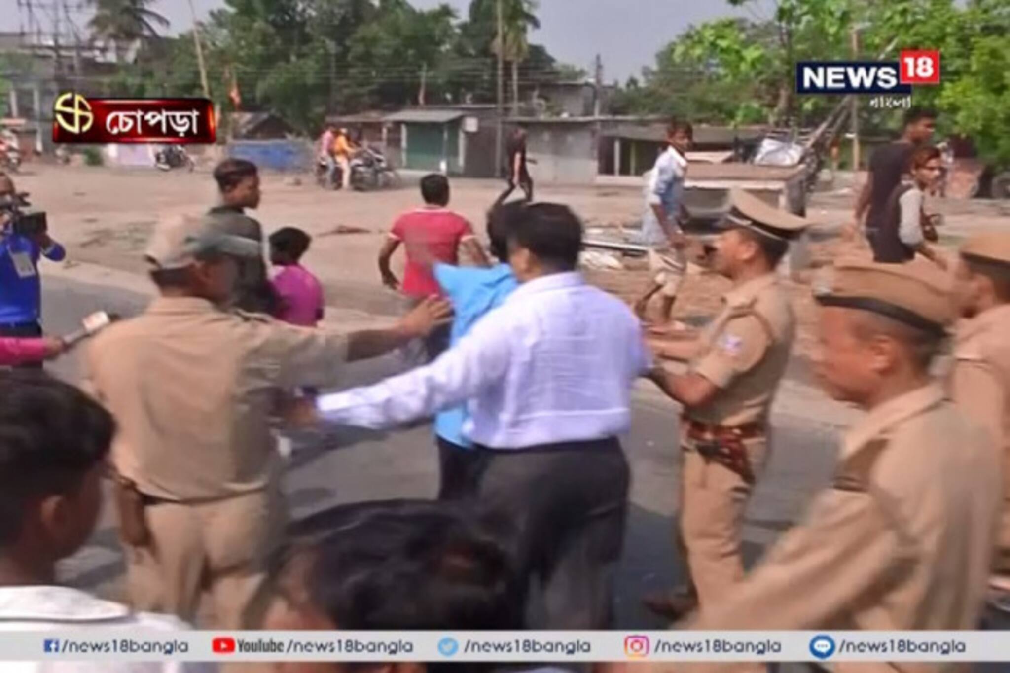 সকাল থেকেই চোপড়ায় গন্ডগোল, ভোটারদের মারধরের অভিযোগ