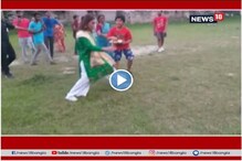 বাঁ পায়ে রিসিভ, ডান পায়ে টার্ন,ভোটপ্রচারে মিমি চক্রবর্তীর হাতিয়ার ফুটবল বাঁ পায়ে রিসিভ, ডান পায়ে টার্ন,ভোটপ্রচারে মিমি চক্রবর্তীর হাতিয়ার ফুটবল
