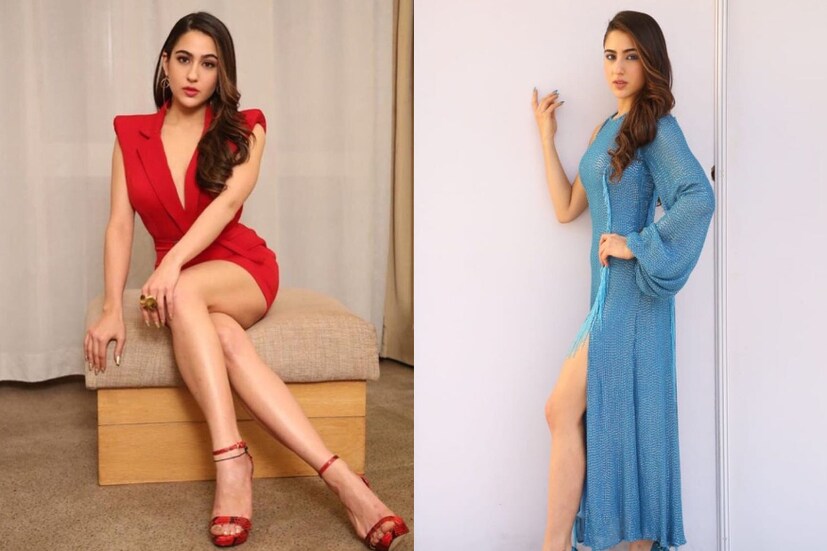 লাল ও আকাশী ছবি তে সুপার হট সারা আলি খান ৷ ছবি সৌজন্যে - Vogue ৷