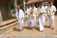 তেরুনেল্লিতে ব্রহ্মগিরি মন্দিরে ট্র্যাডিশনাল সাজে পুজো দিলেন রাহুল গান্ধি তেরুনেল্লিতে ব্রহ্মগিরি মন্দিরে ট্র্যাডিশনাল সাজে পুজো দিলেন রাহুল গান্ধি