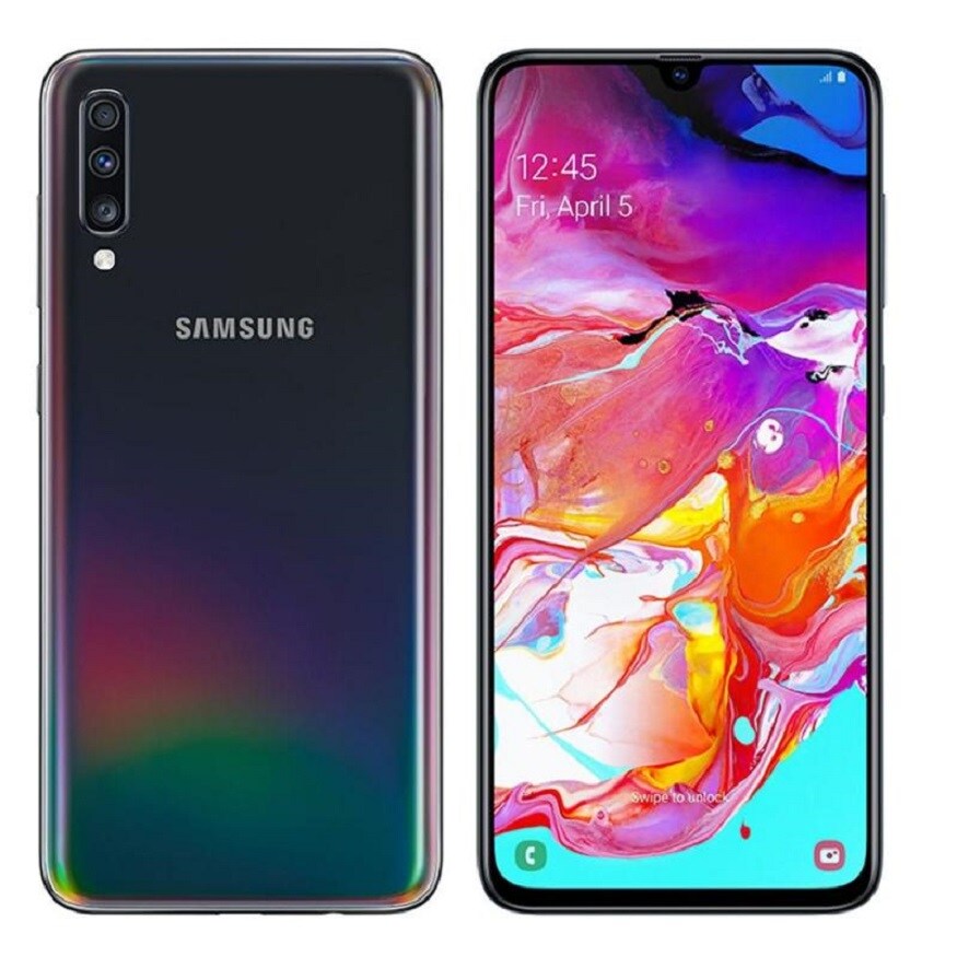 Samsung Galaxy A70 ফোনে থাকছে 6.7 ইঞ্চি ফুল HD+ সুপার এমোলেড ইনফিনিট-U ডিসপ্লে। ফোনের পিছনে থাকছে গ্লাস ফিনিশ। Samsung Galaxy A70 ফোনে থাকছে 6.7 ইঞ্চি ফুল HD+ সুপার এমোলেড ইনফিনিট-U ডিসপ্লে। ফোনের পিছনে থাকছে গ্লাস ফিনিশ।