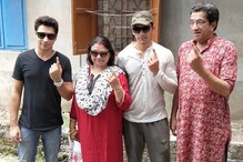 সঙ্গে দুই ছেলে আর স্ত্রী, সপরিবারে ভোট দিতে এলেন সব্যসাচী চক্রবর্তী সঙ্গে দুই ছেলে আর স্ত্রী, সপরিবারে ভোট দিতে এলেন সব্যসাচী চক্রবর্তী