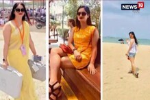হলুদ শাড়ি-লম্বা নীল ড্রেস সঙ্গে ব্যালট ইউনিট, ভাইরাল দুই পোলিং অফিসারের ছবি