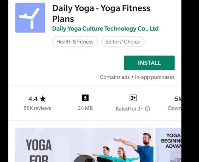 Daily Yoga- ডেলি যোগা অ্যাপে আপনি পেয়ে যাবেন ৫০ যোগ কালেকশন। এর মধ্যে রয়েছে ৪০০ -র বেশি ব্যায়াম। এখানে আপনি যোগ সংযুক্ত যে কোন প্রশ্ন করতে পারবেন আর এক্সপার্টরা আপনাকে তাঁর উত্তর দেবে। 