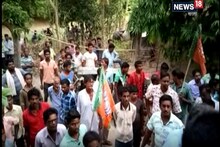 কাটমানি নিয়ে তৃণমূল নেতার বাড়ির সামনে বিক্ষোভ নারায়ণগড়ে