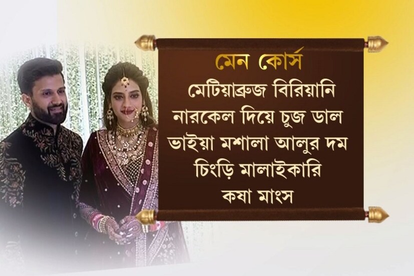 নুসরত-নিখিলের রিসেপশন পার্টি ৷ 