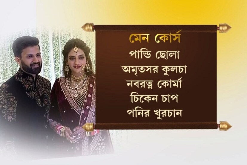 নুসরত-নিখিলের রিসেপশন পার্টি ৷ 