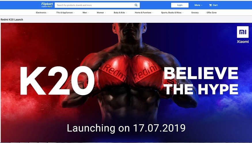 ভারতে শুধুমাত্র Flipkart থেকে পাওয়া যাবে এই দুই স্মার্টফোন। লঞ্চের আগে ইতিমধ্যেই Redmi K20 আর Redmi K20 Pro ফোনের জন্য একটি পেজ বানিয়েছে ভারতে শুধুমাত্র Flipkart থেকে পাওয়া যাবে এই দুই স্মার্টফোন। লঞ্চের আগে ইতিমধ্যেই Redmi K20 আর Redmi K20 Pro ফোনের জন্য একটি পেজ বানিয়েছে
