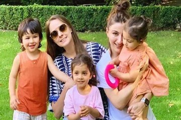 লন্ডনে ছুটি কাটাচ্ছে তৈমুর ও বোন ইনায়া, দেখুন অ্যালবাম--