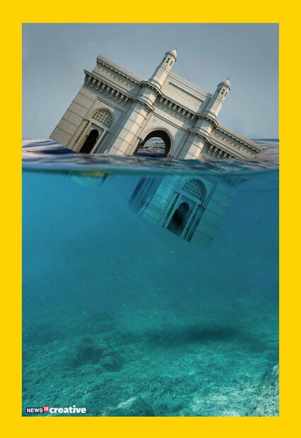 বৃষ্টি থামছে না। তার ওপর নিকাশী ব‍্যবস্থাকে সমস‍্যায় ফেলল জোয়ারের জল। পরিস্থিতি স্বাভাবিক হতে লাগবে আরও কয়েকদিন। (Image: Network18 Creative)