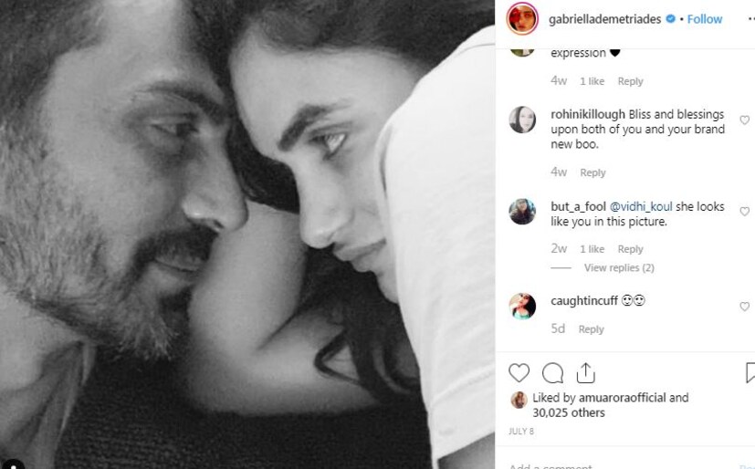 এভাবে কখনই নিজেকে সবার কাছে তুলে ধরেননি গ্যাব্রিয়েল৷ এই প্রথম নিজেরে অন্তরঙ্গ ছবিতে ধরা দিলেন অর্জুন ও গ্যাব্রিয়েল ৷ Photo: Instagram