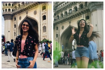 চারমিনার কাঁপিয়ে হটপ্যান্টে সুপারহট প্রিয়া প্রকাশ, নিজামের শহরে তুমুল ঝড়