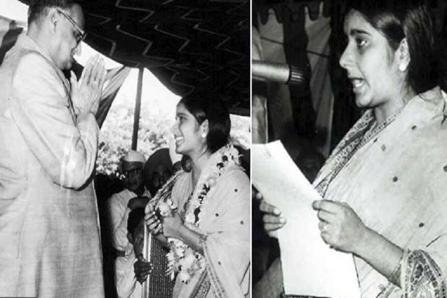 স্বামী স্বরাজ কৌশল ছিলেন জর্জ ফার্নান্ডেজের খুব ঘনিষ্ট৷ সেখান থেকেই জর্জ ফার্নান্ডেজের আইনী প্রতিরক্ষার দলে যুক্ত হন সুষমা৷ দেশের জরুরি অবস্থার পর তিনি বিজেপিতে যোগ দেন৷ Photo Collected স্বামী স্বরাজ কৌশল ছিলেন জর্জ ফার্নান্ডেজের খুব ঘনিষ্ট৷ সেখান থেকেই জর্জ ফার্নান্ডেজের আইনী প্রতিরক্ষার দলে যুক্ত হন সুষমা৷ দেশের জরুরি অবস্থার পর তিনি বিজেপিতে যোগ দেন৷ Photo Collected
