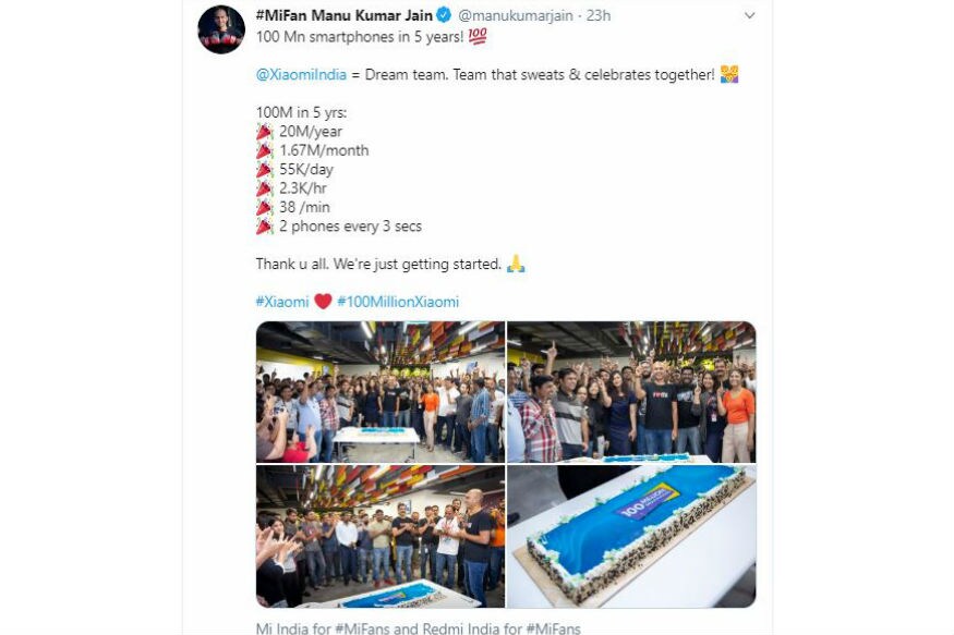 Xiaomi জানিয়েছে যে ২০১৯-এর দ্বিতীয় কুয়াটারে বেস্ট সেলিং স্মার্টফোন হয়েছে Redmi 6A আর Redmi Note 7 Pro। IDC 2019-এর রিপোর্ট থেকে জানা গিয়েছে যে ২০১৪-৪ জুলাই মাস থেকে শুরু করে ২০১৯ অবধি ১০ কোটি স্মার্টফোন বিক্রি করেছে Xiaomi। Xiaomi জানিয়েছে যে ২০১৯-এর দ্বিতীয় কুয়াটারে বেস্ট সেলিং স্মার্টফোন হয়েছে Redmi 6A আর Redmi Note 7 Pro। IDC 2019-এর রিপোর্ট থেকে জানা গিয়েছে যে ২০১৪-৪ জুলাই মাস থেকে শুরু করে ২০১৯ অবধি ১০ কোটি স্মার্টফোন বিক্রি করেছে Xiaomi।