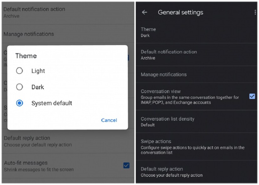 Android 10 অপারেটিং সিস্টেমে ডার্ক মোড ফিচারটি দেওয়া আছে  ফলে বেশিরভাগ ফিচারেই এখন ডার্ক মোড ব্যবহার করতে পারবেন এই গ্রাহকরা যাদের ফোনে এই আপডেট এসেছে। 