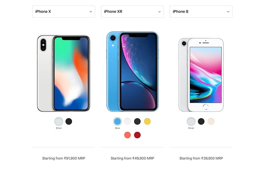 নতুন ফোনগুলি লঞ্চ হতেই দাম কমল Apple-এর পুরনো ফোনের। iPhone XR, XS আর XS Max ফোনগুলি দাম কমাল Apple, এই প্রত্যেকটি ফোন লঞ্চ হয়েছিল গত বছর। এছাড়াও দাম কমেছে iPhone 8, iPhone 8 Plus, iPhone 7 আর iPhone 7 Plus। নতুন ফোনগুলি লঞ্চ হতেই দাম কমল Apple-এর পুরনো ফোনের। iPhone XR, XS আর XS Max ফোনগুলি দাম কমাল Apple, এই প্রত্যেকটি ফোন লঞ্চ হয়েছিল গত বছর। এছাড়াও দাম কমেছে iPhone 8, iPhone 8 Plus, iPhone 7 আর iPhone 7 Plus।
