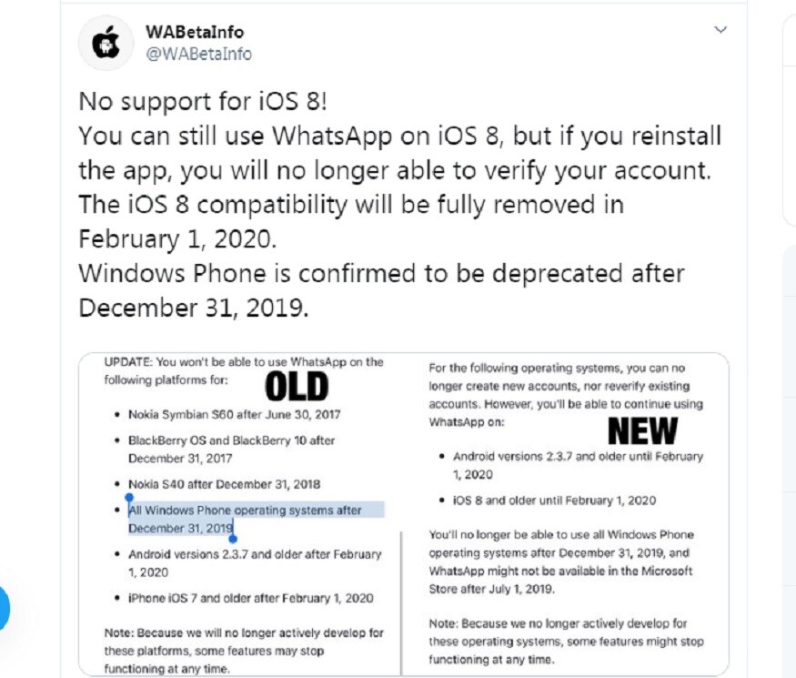 যদি কোনও iOS 8 ইউজার হোয়াটসঅ্যাপ ব্যবহার করতে চান তাহলে একটা কথা মাথায় রাখতে হবে আপনাকে, সেটা হল কোনও ভাবেই যেন আপনার ফোন থেকে হোয়াটসঅ্যাপ আনইন্সটল না হয়। যদি কোনও iOS 8 ইউজার হোয়াটসঅ্যাপ ব্যবহার করতে চান তাহলে একটা কথা মাথায় রাখতে হবে আপনাকে, সেটা হল কোনও ভাবেই যেন আপনার ফোন থেকে হোয়াটসঅ্যাপ আনইন্সটল না হয়।