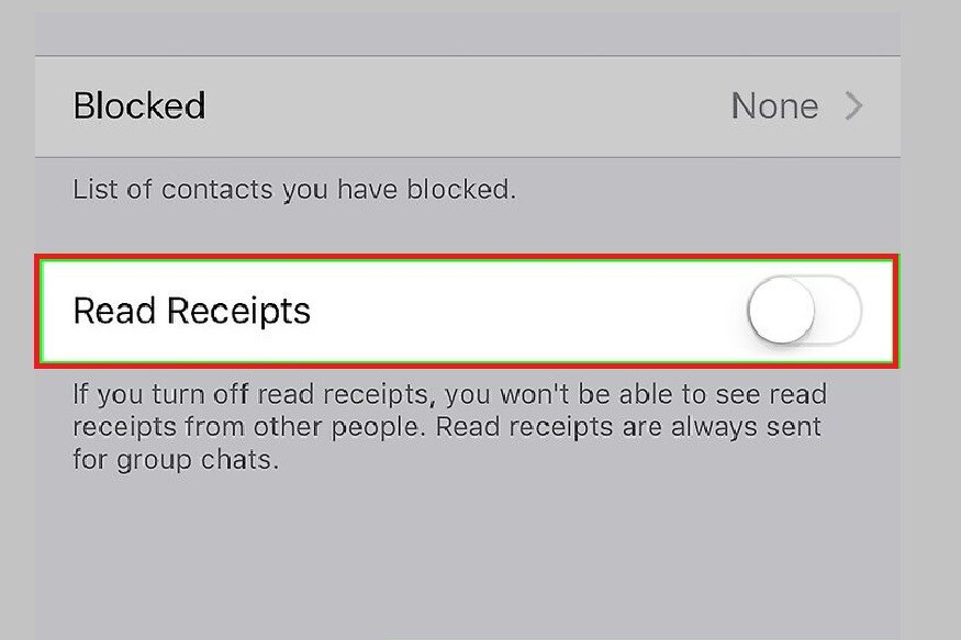 Disable Blue Tick- এই ফিচারটি WhatsApp ব্যবহারকারীদের প্রাইভেসিকে মাথায় রেখে তৈরি করা হয়েছে। এই ফিচারটির জন্য আপনাকে প্রথমে সেটিংস যেতে হবে। এরপর অ্যাকাউন্ট সিলেক্ট করলে আপনি প্রাইভেসি অপশন দেখতে পাবেন। Read Receipt-এর অপশন দেখতে পাবেন, এটাকে disable করতে হবে। Disable Blue Tick- এই ফিচারটি WhatsApp ব্যবহারকারীদের প্রাইভেসিকে মাথায় রেখে তৈরি করা হয়েছে। এই ফিচারটির জন্য আপনাকে প্রথমে সেটিংস যেতে হবে। এরপর অ্যাকাউন্ট সিলেক্ট করলে আপনি প্রাইভেসি অপশন দেখতে পাবেন। Read Receipt-এর অপশন দেখতে পাবেন, এটাকে disable করতে হবে।
