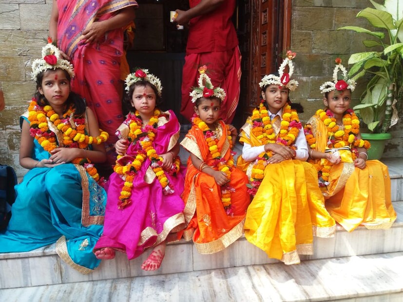 নয় ব্রাহ্মণ কন্যাকে পুজো করা হয় নবমীর দিন ৷