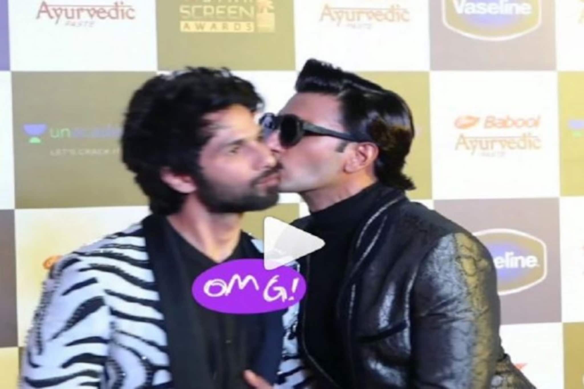 শাহিদকে সামনে পেতেই চুমু খেয়ে বসলেন রণবীর! ভিডিও ভাইরাল