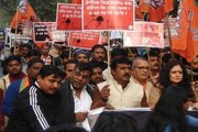 কুমারগঞ্জের কিশোরীর ধর্ষণ সহ রাজ্যে নারী নিগ্রহের প্রতিবাদে বিজেপির মিছিল