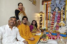 এই প্রথম বাড়িতে সরস্বতী পুজো করলেন অভিনেত্রী অঞ্জনা বসু, দেখুন অ্যালবাম-