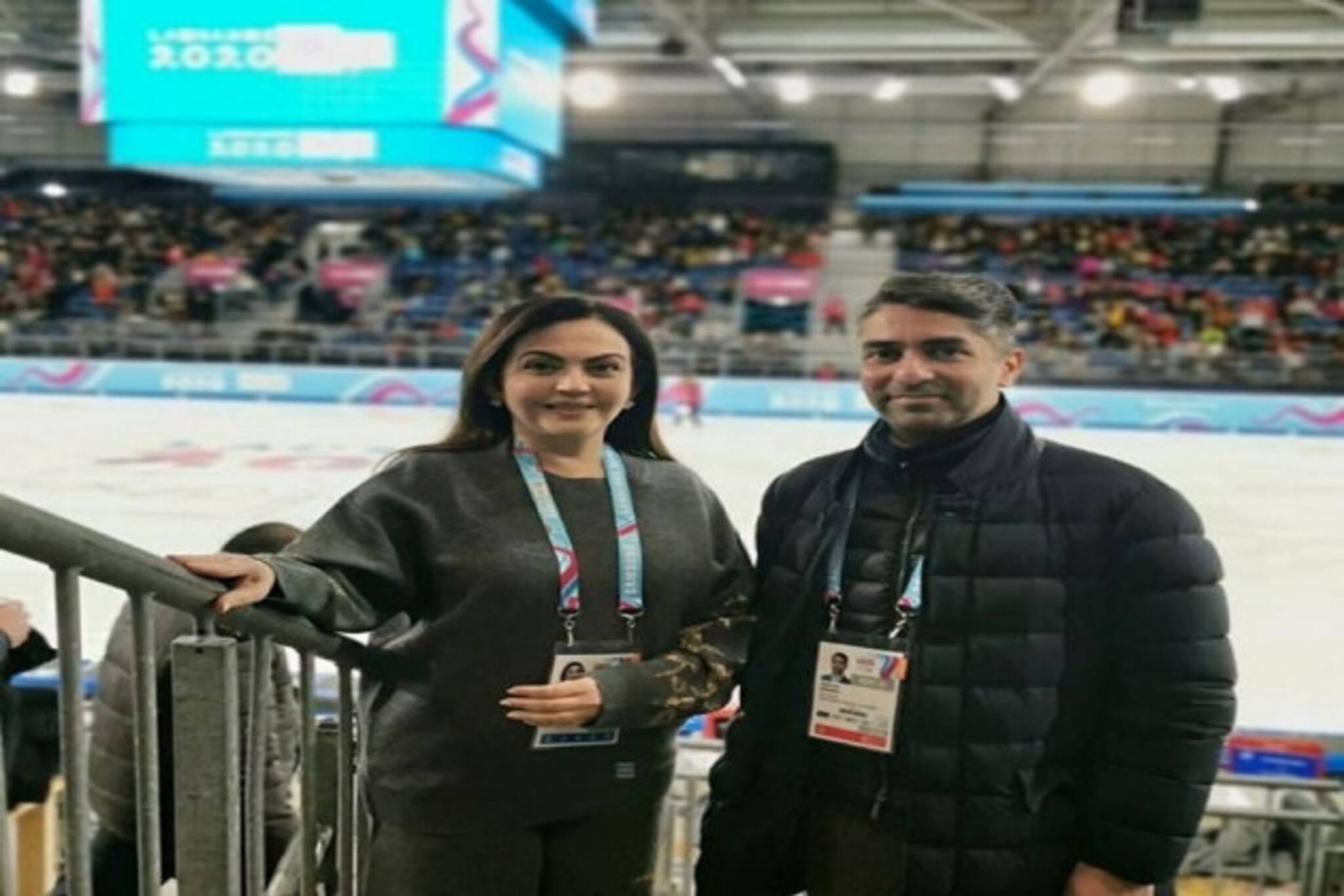 উইন্টার ইউথ অলিম্পিক্সে অভিনব বিন্দ্রার সঙ্গে দেখা নীতা অম্বানির