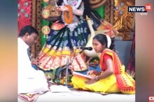 নিয়ম বদল, সরস্বতী পুজো করছেন মহিলা পুরোহিত!দেখুন ভিডিও