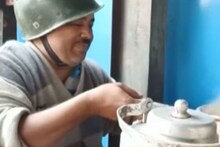 বনধে Viral হেলমেট! নিজেকে বাঁচাতে হেলমেটই ভরসা বাস চালক থেকে চা বিক্রেতার, দেখুন