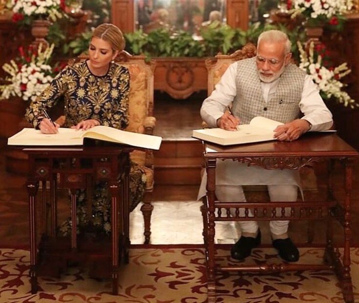 দু’বছর আগে হায়দরাবাদে বিশ্ব বাণিজ্য সম্মেলনে যোগ দিতে এসেছিলেন ইভাঙ্কা ৷