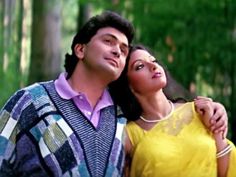 চাদনি- ছবিতে ঋষি কাপুরের সঙ্গে শ্রীদেবী। photo source collected 
