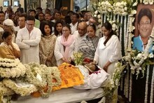 গান স্যালুটে শেষ বিদায় তাপস পালকে, বাঁধ ভাঙল চোখের জল
