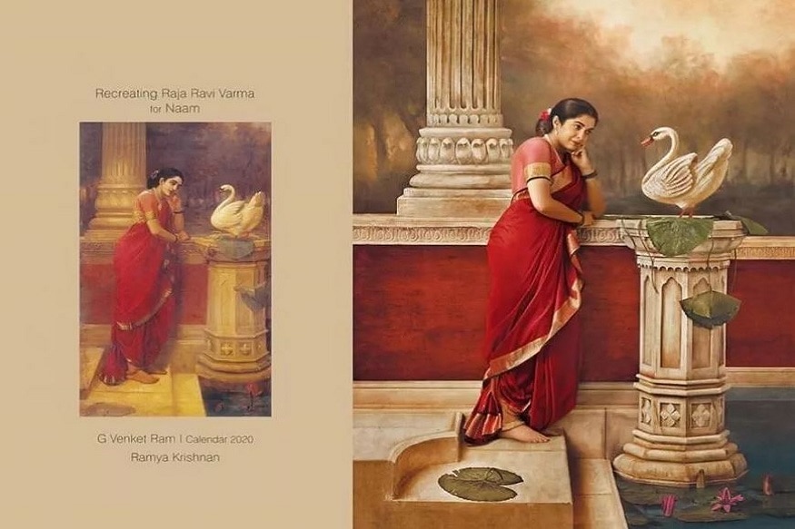 রামাইয়া৷ বাহুবলি ছবিতে তিনিই ছিলেন মাতা শিবগামীর চরিত্রে৷ তিনিই এই ছবিতে একবারে অন্য রকমভাবে নিজেকে মেলে ধরেছেন৷ চিত্রকর রাজা রবি ভর্মার আঁকা ছবির সঙ্গে মানিয়ে সেজেছেন এই অভিনেত্রীরা৷ রামাইয়া৷ বাহুবলি ছবিতে তিনিই ছিলেন মাতা শিবগামীর চরিত্রে৷ তিনিই এই ছবিতে একবারে অন্য রকমভাবে নিজেকে মেলে ধরেছেন৷ চিত্রকর রাজা রবি ভর্মার আঁকা ছবির সঙ্গে মানিয়ে সেজেছেন এই অভিনেত্রীরা৷