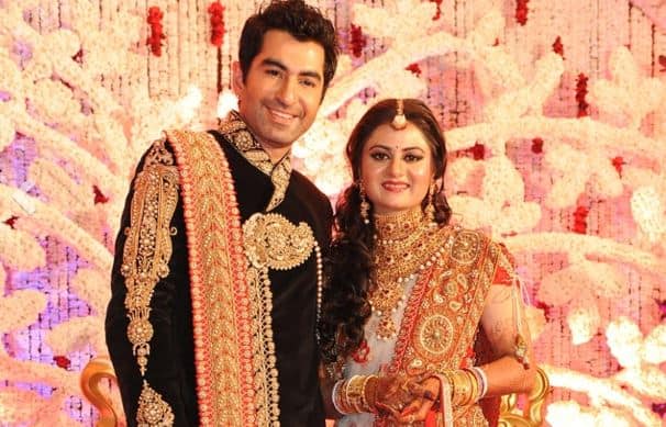 Jeet and Mohona at their wedding