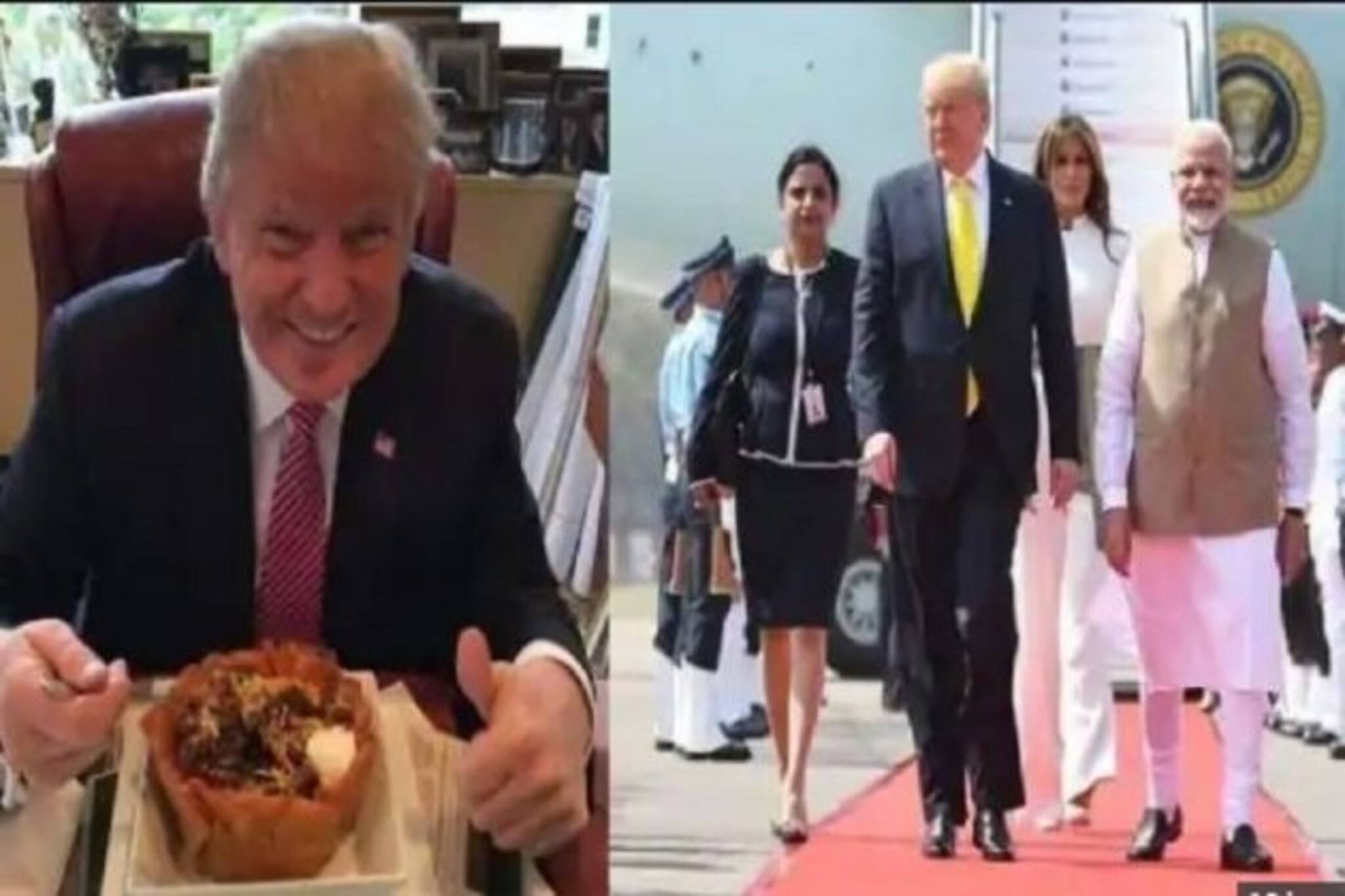 লাঞ্চেও এলাহি খাবারের আয়োজন ! ট্রাম্প-মেলানিয়ার মেনুতে কী কী ছিল ? দেখে নিন