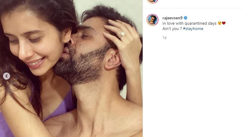 ছবিতে দেখা গিয়েছে, স্ত্রীয়ের গলা, কাঁধে, কানের পাশে চুম্বনরত রাজীব ! এই সব ছবি রাজীব পোস্ট করে লিখলেন, স্টে হোম, স্টে সেফ! ছবিতে দেখা গিয়েছে, স্ত্রীয়ের গলা, কাঁধে, কানের পাশে চুম্বনরত রাজীব ! এই সব ছবি রাজীব পোস্ট করে লিখলেন, স্টে হোম, স্টে সেফ!